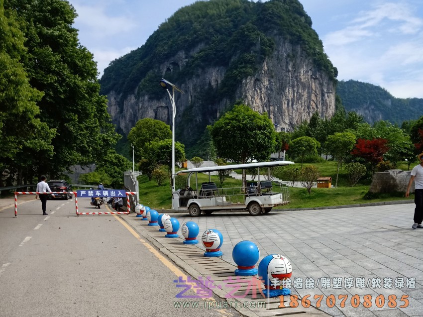 <景区>湄江地质公园井盖手绘