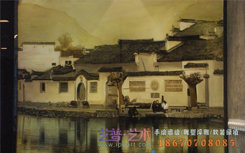 <酒店>梦莱乡情酒店前台彩绘