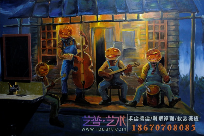 <KTV>新麦克KTV东塘店墙绘