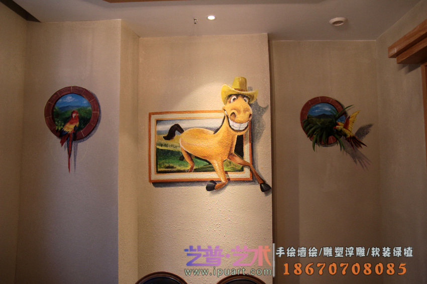 <餐饮>岳阳市粟厨餐厅手绘墙