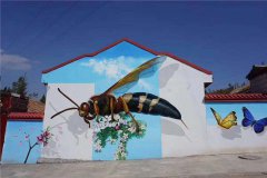 艺普打造网红美丽乡村墙绘